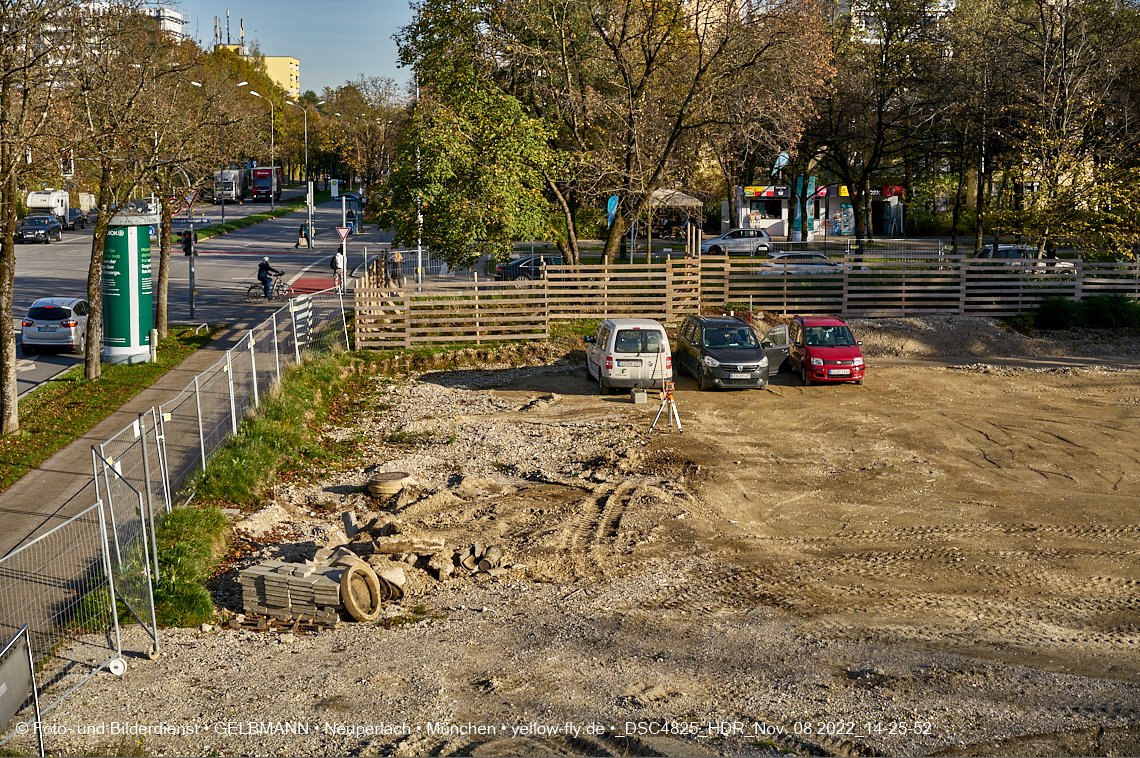 08.11.2022 - Baustelle an der Quiddestraße Haus für Kinder in Neuperlach